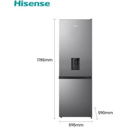 Réfrigérateur combiné HISENSE RB372N4WD1 - 2 portes - 292 L - l59 x L60 x H179cm - Silver