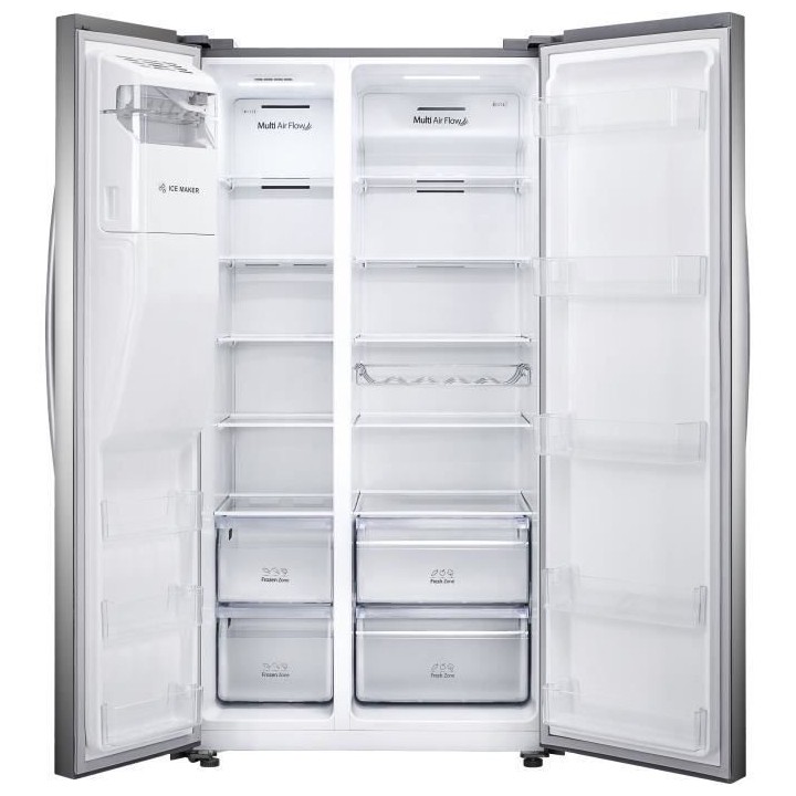 Réfrigérateur américain HISENSE - FSN535KFI - 2 portes - 562L (371+