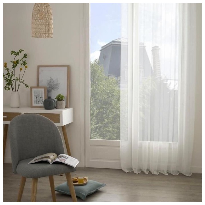 Voilage Moly - 135x240 cm - Blanc