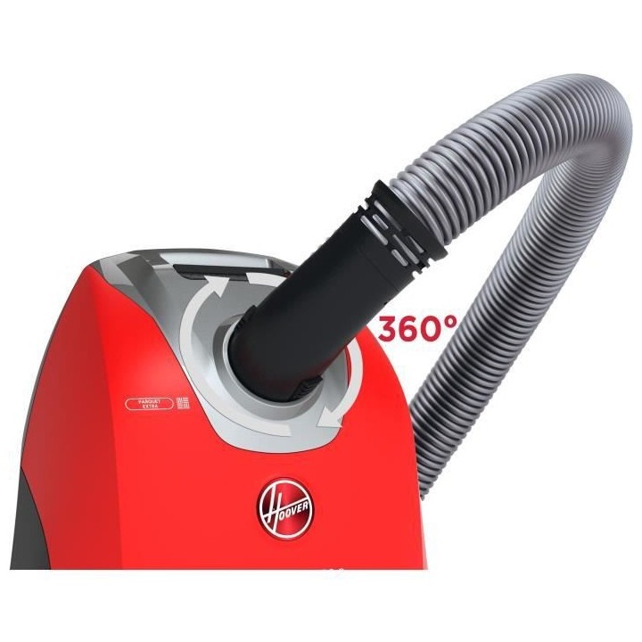 HOOVER HE710HM Aspirateur traîneau avec Sac Ultra Puissant 850W Silen