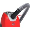 HOOVER HE710HM Aspirateur traîneau avec Sac Ultra Puissant 850W Silencieux 64 dB Grande Capacité 5L + Brosse Parquet - rouge e