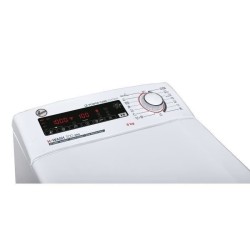 Lave-linge top HOOVER H3TFSMP48TAMCE-S - Induction - 8 kg - 1400 trs/min - connecté - Vapeur - Blanc