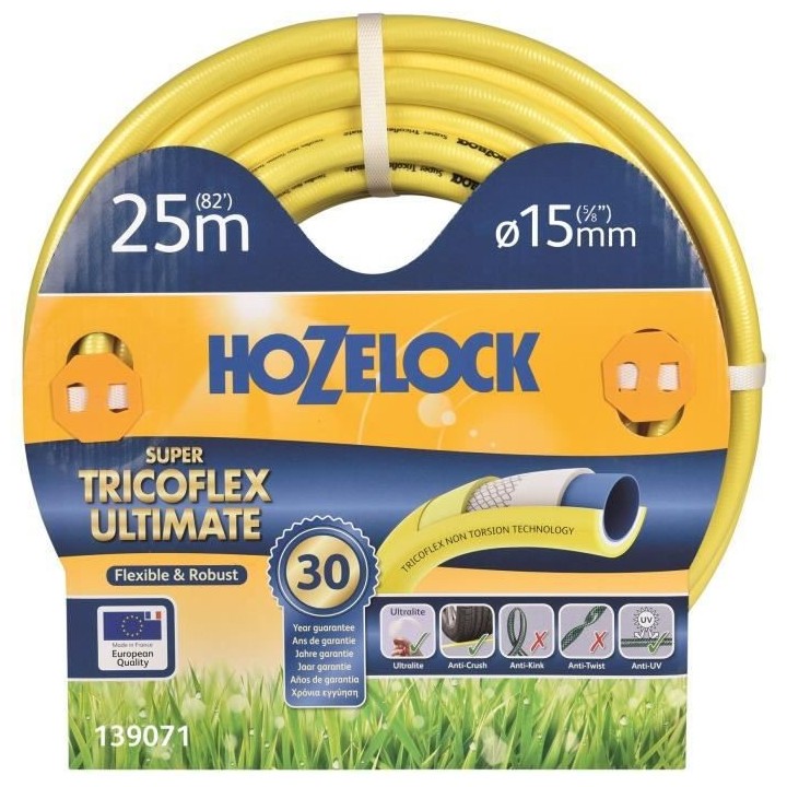 Tuyau d'arrosage HOZELOCK Super tricoflex Ø 15 mm Longueur du tuyau :