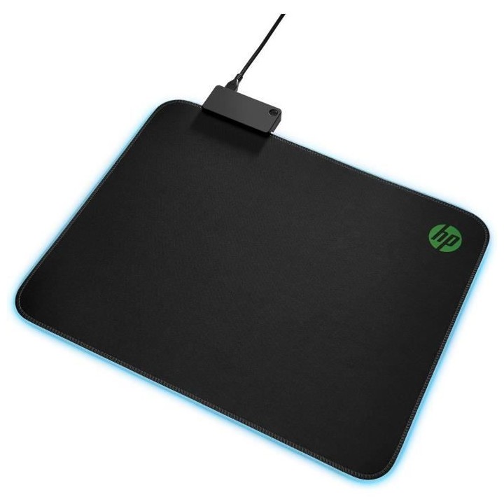 Tapis de souris gaming 400 pour HP Pavilion - noir et vert