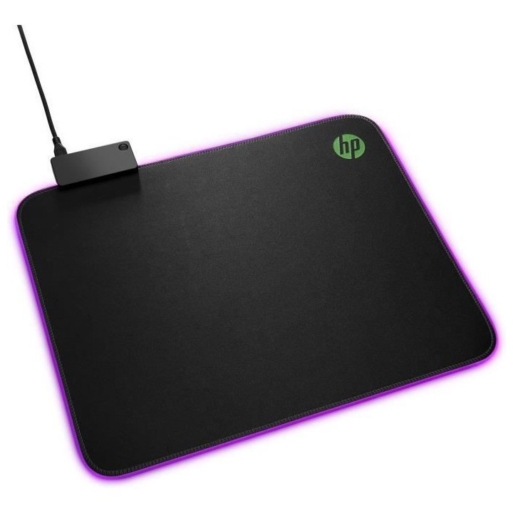 Tapis de souris gaming 400 pour HP Pavilion - noir et vert