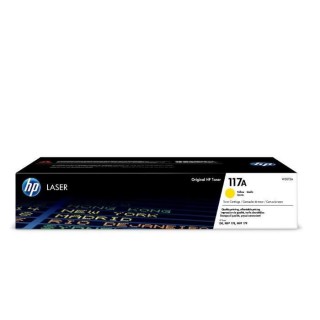 HP 117A Cartouche de toner jaune authentique (W2072A) pour imprimantes
