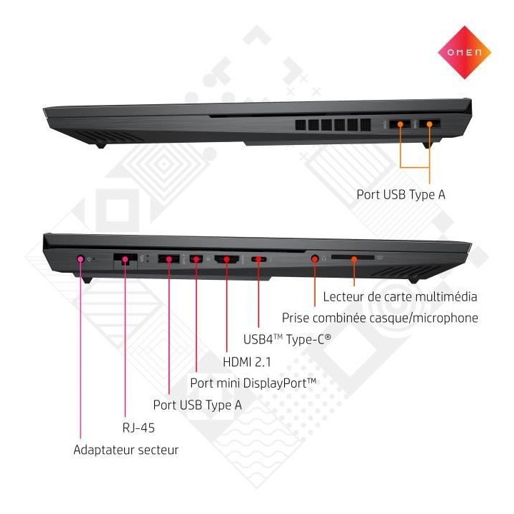 PC Portable Gamer Omen by HP - 16-n0007nf - 16 QHD 165 Hz - Ryzen 9-69