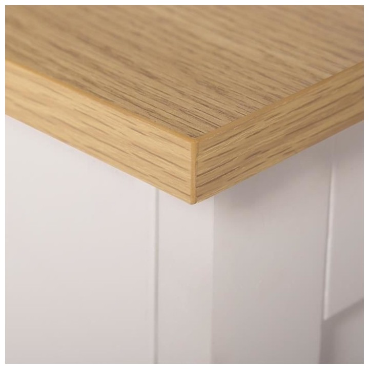 ICY Desserte de cuisine 1 tiroir - Blanc - L 75 x P 48 x H 87 cm