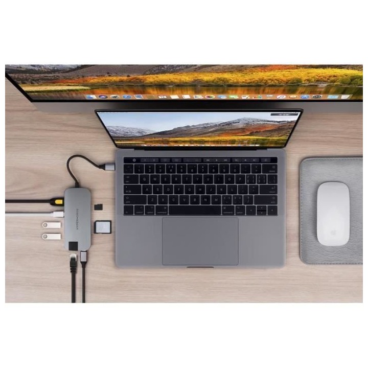 HYPER Hub USB-C Hyper SLIM - Gris