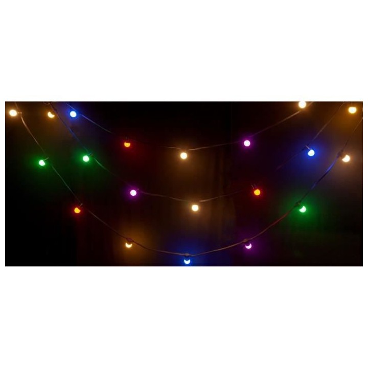 Guirlande lumineuse - IBIZA - LEDSTRING-COLOR - 20 LEDs de couleur ave