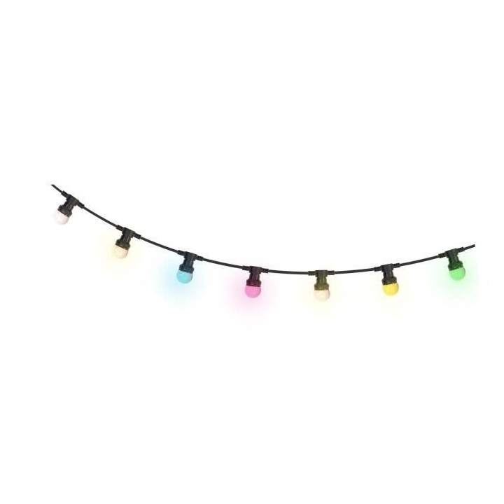 Guirlande lumineuse - IBIZA - LEDSTRING-COLOR - 20 LEDs de couleur ave