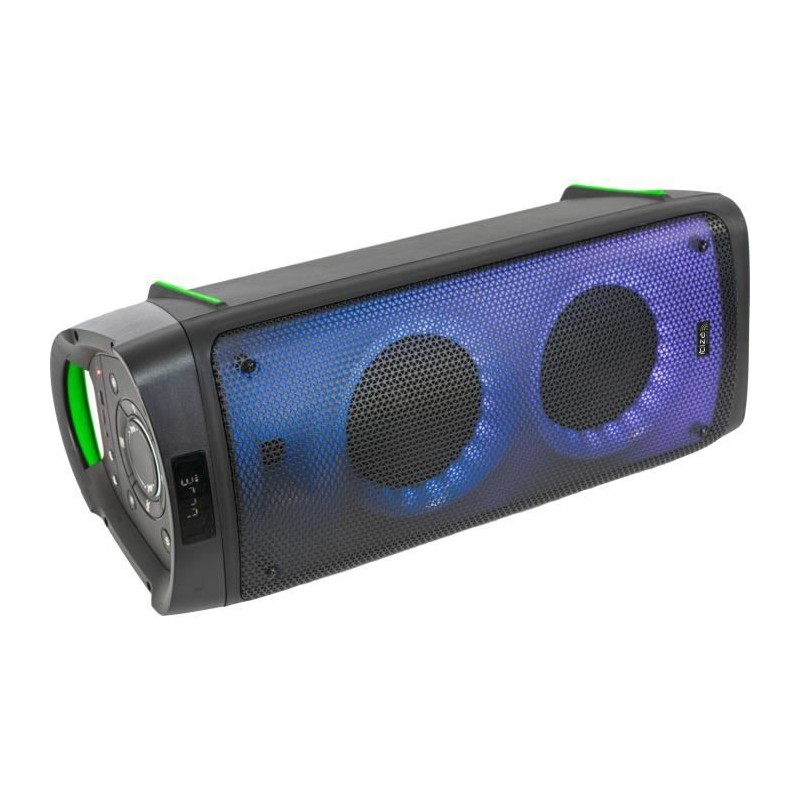 Enceinte de 300W - IBIZA - PHANTOM - Avec Bluetooth, USB, Micro SD, télécommande et LEDs sur la façade avant - Noir