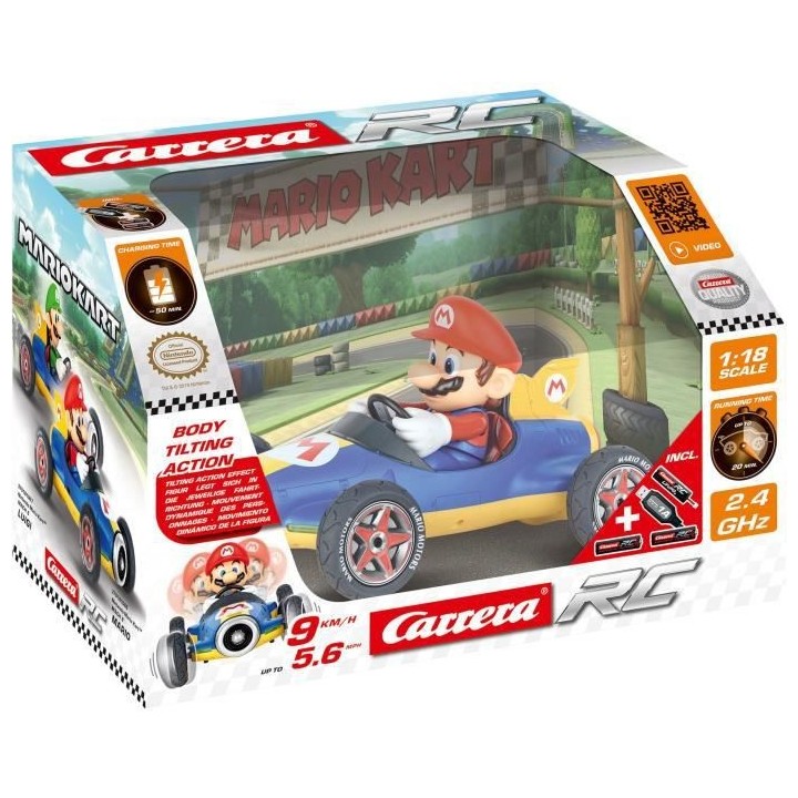 CARRERA-TOYS - 2,4GHz Mario Kart™ Mach 8, Mario