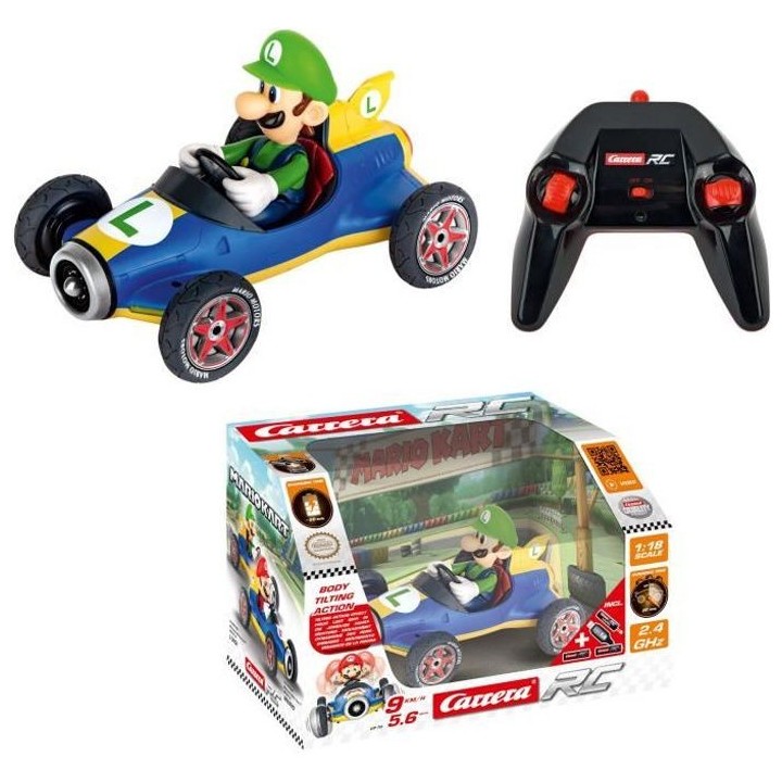 CARRERA-TOYS - 2,4GHz Mario Kart™ Mach 8, Luigi