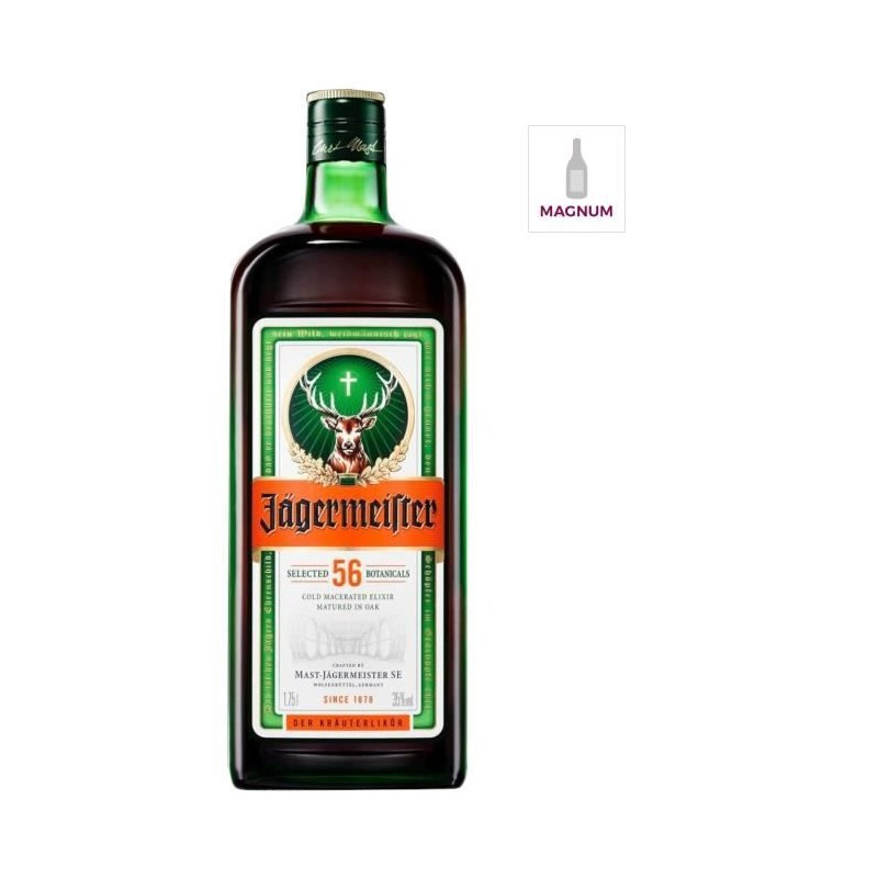 Liqueur Jagermeister - Liqueur herbale - Allemagne - 35%vol - 175cl