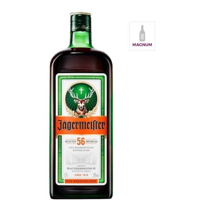Liqueur Jagermeister - Liqueur herbale - Allemagne - 35%vol - 175cl