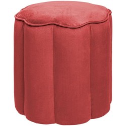 Pouf velours fleur Edi Pin,...