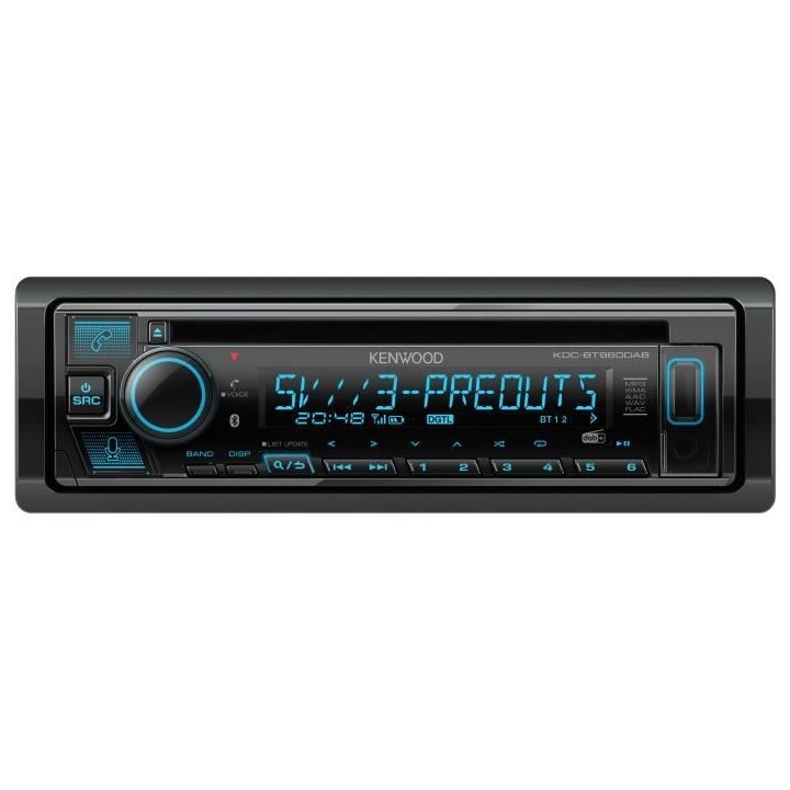 Autoradio CD - USB - Bluetooth - iPhone - DAB+ - JVC