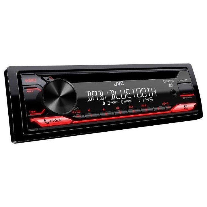 Autoradio - JVC - KD-DB622BT - CD - USB - Bluetooth - DAB+