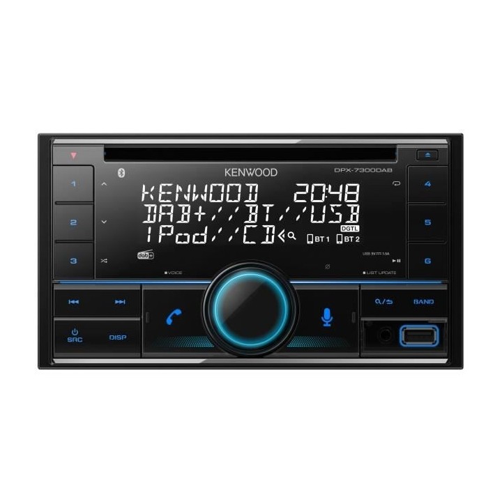 Autoradio - KENWOOD - 2 DIN DPX-7300DAB - CD - USB - Bluetooth - iPhon