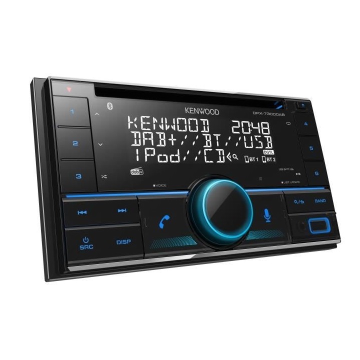 Autoradio - KENWOOD - 2 DIN DPX-7300DAB - CD - USB - Bluetooth - iPhon