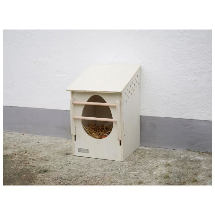 Pondoir KERBL - Bois - 51 x 34 x 53 cm - Blanc - Pour poule