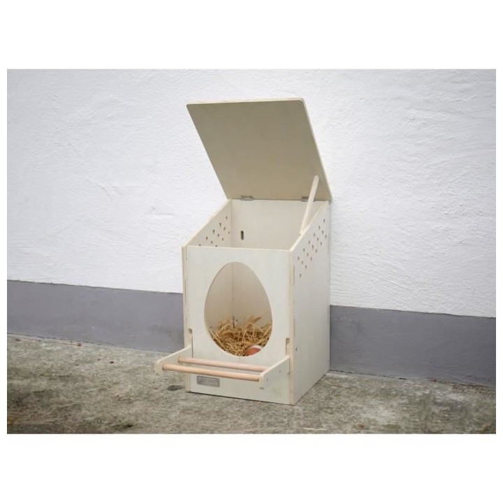 Pondoir KERBL - Bois - 51 x 34 x 53 cm - Blanc - Pour poule