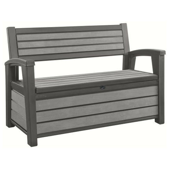 KETER - Coffre de rangement extérieur en résine 227 litres Gris - Ba