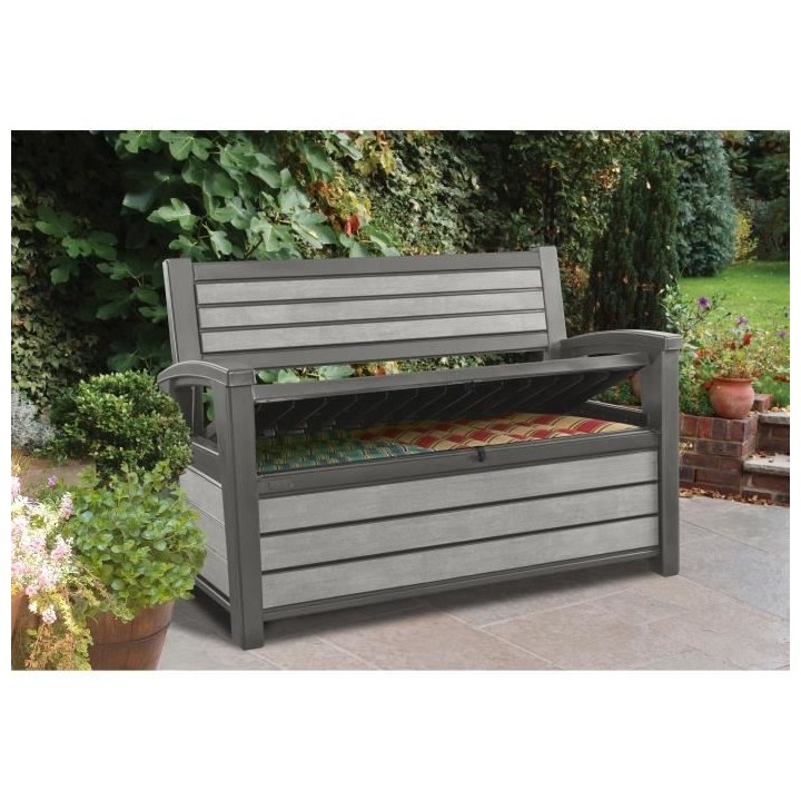 KETER - Coffre de rangement extérieur en résine 227 litres Gris - Ba