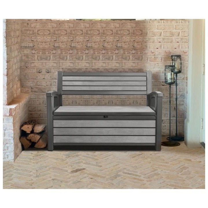 KETER - Coffre de rangement extérieur en résine 227 litres Gris - Ba