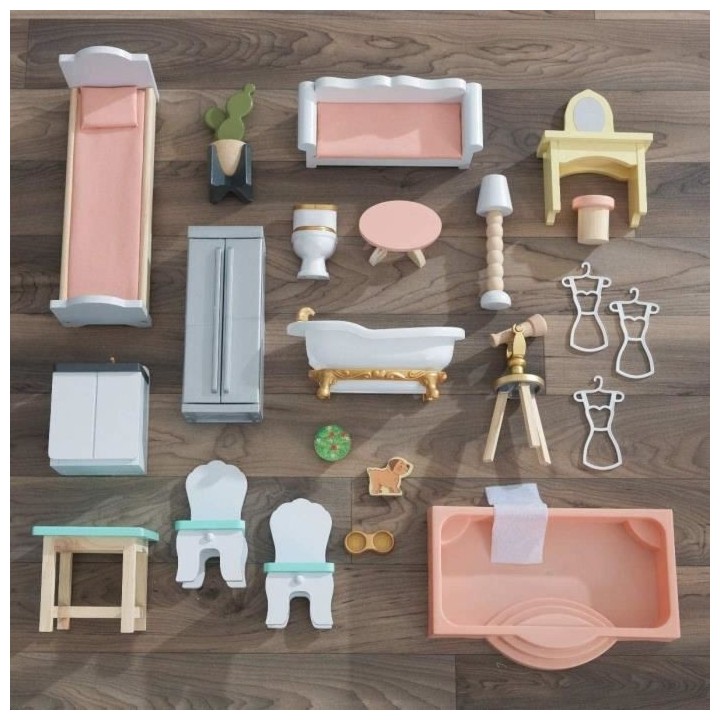 Maison de Poupées - Bois Céleste - KIDKRAFT - Bleu - Accessoires