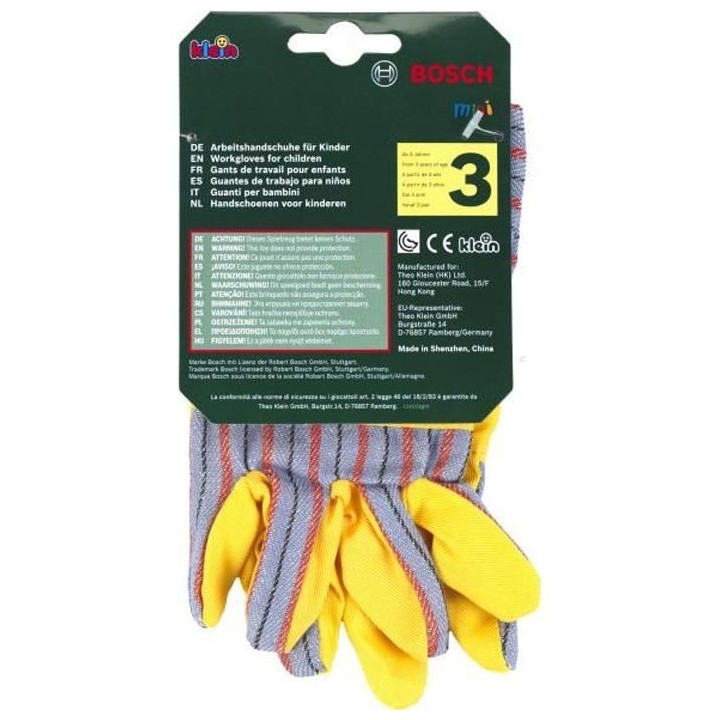 Klein - 8120 - Paire de gants de travail Bosch en tissu