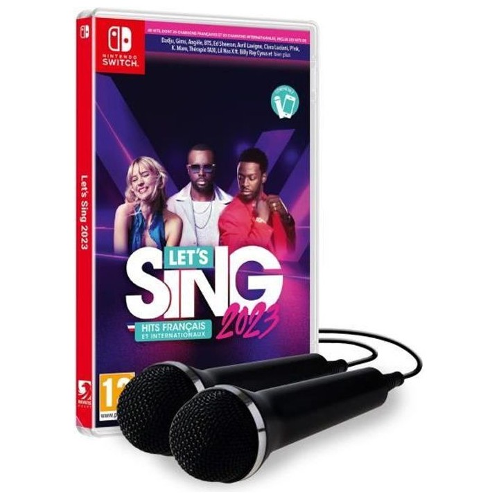 Let's Sing 2023 + 2 Micros Jeu Switch