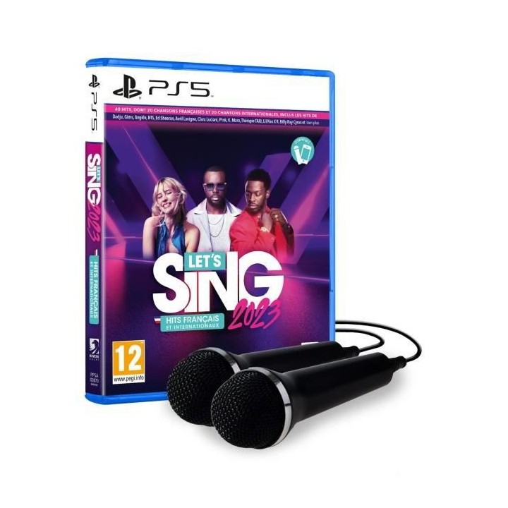 Let's Sing 2023 + 2 Micros Jeu PS5