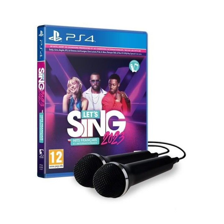Let's Sing 2023 + 2 Micros Jeu PS4