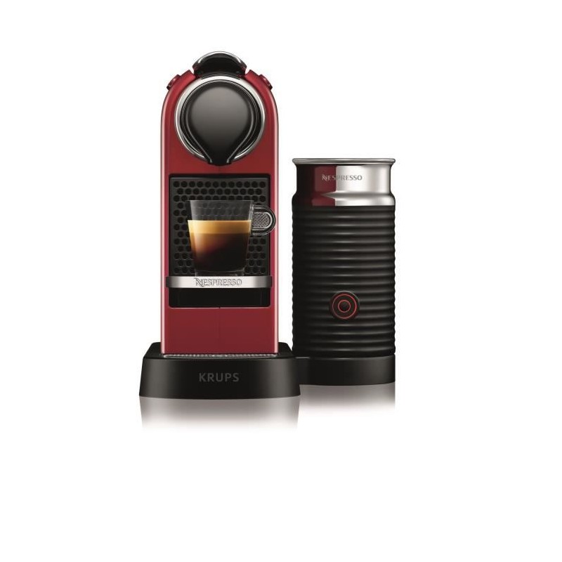 Machine expresso a capsules KRUPS NESPRESSO YY4116FD CITIZ & MILK - Rouge