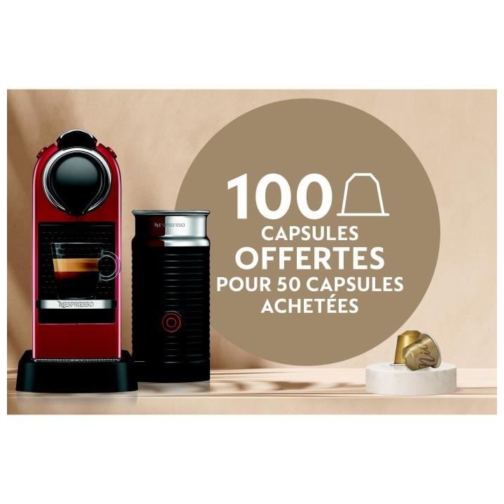 Machine expresso a capsules KRUPS NESPRESSO YY4116FD CITIZ & MILK - Ro