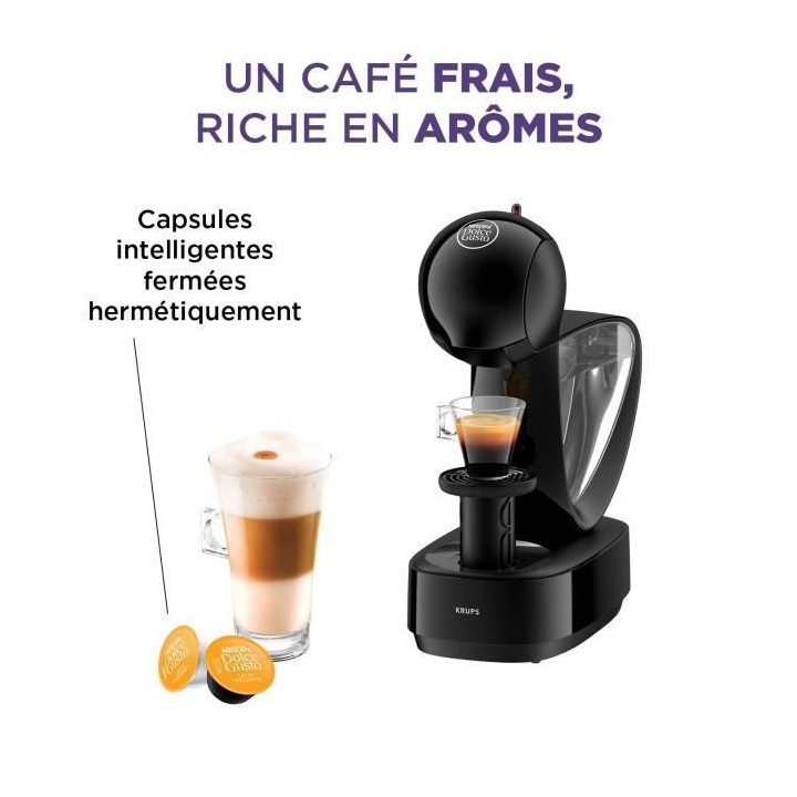 KRUPS Nescafé Dolce Gusto Infinissima YY5056FD Noir + 6 boites de caf