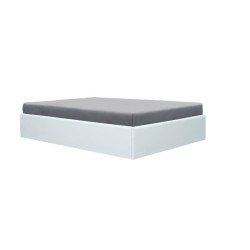 ECLIPSE Lit coffre enfant 90 x 190 cm - Simili blanc - Sommier inclus