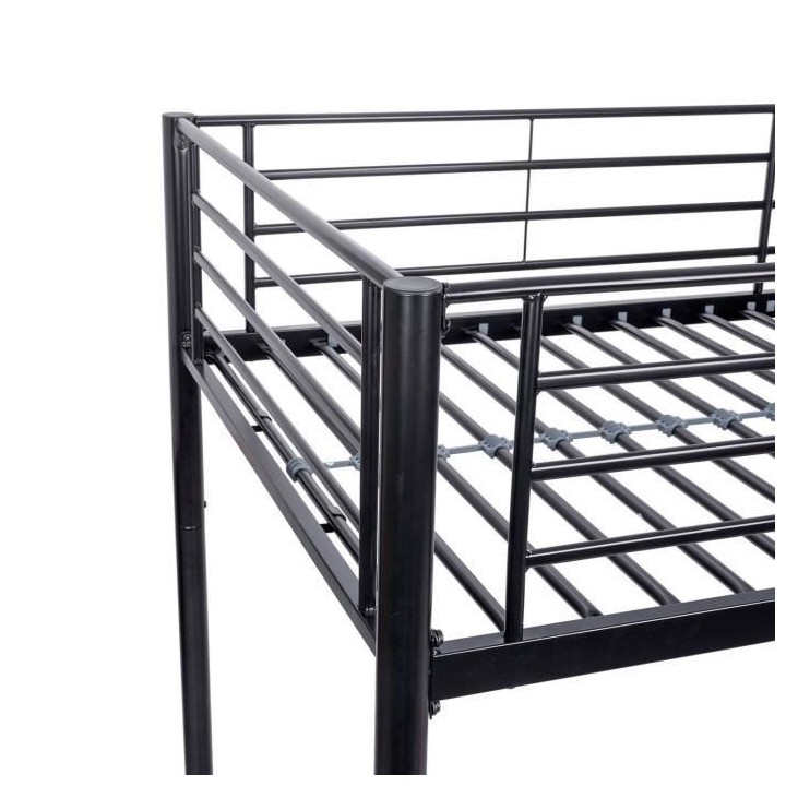 Lits superposés séparables 2 x 90 x 190 cm en métal - Noir - Sommie