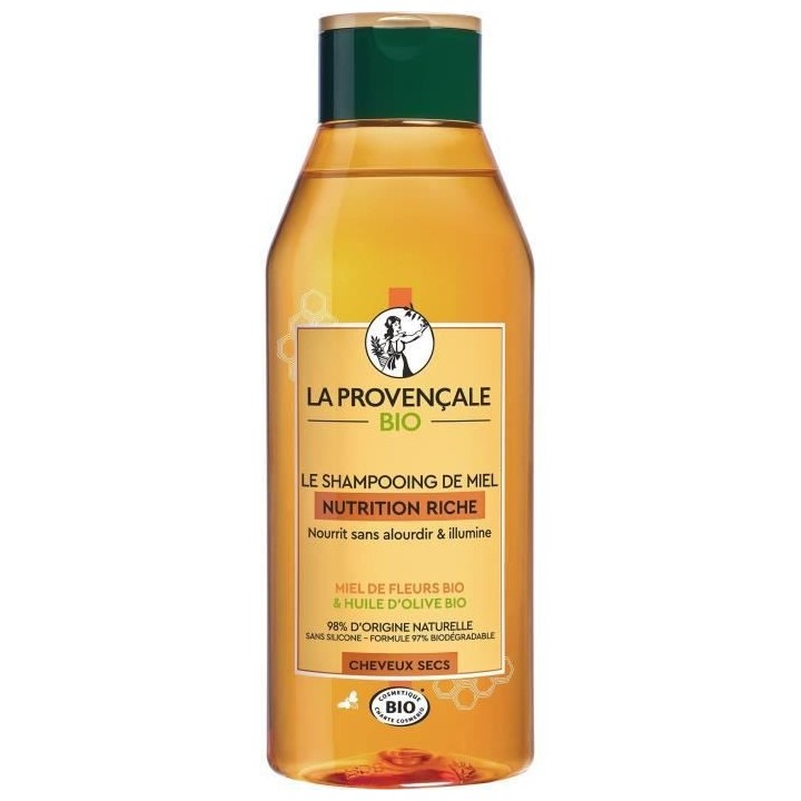 Shampooing La Provençale Cheveux secs Miel Nutrition Riche 250 ml