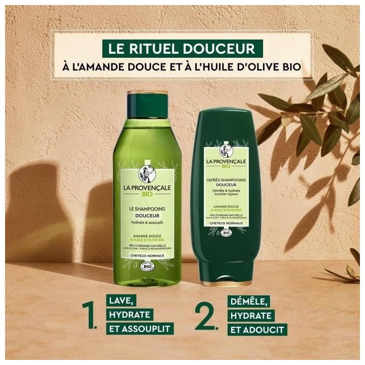 Apres-Shampooing LA PROVENCALE BIO Douceur Cheveux normaux - 200 ml