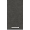 Meuble haut 1 porte battante - Gris mat - L 40 x P 31,6 x 72 cm - LASSEN