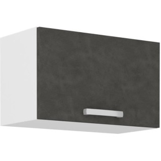 Meuble hotte porte basculante - Gris mat - L 60 x 31,6 x H 36 cm - LAS
