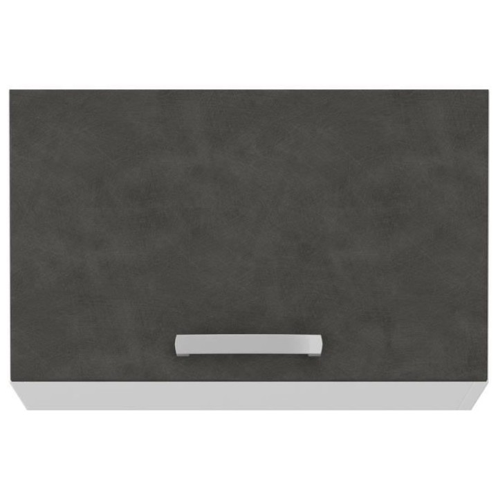Meuble hotte porte basculante - Gris mat - L 60 x 31,6 x H 36 cm - LAS