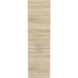 Meuble colonne 2 portes battantes - Décor chene sonoma - L 60 x P 57