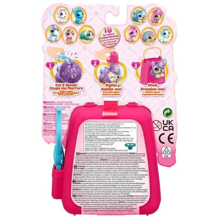 MOOSE TOYS - Lil' Snippers peluche 14 cm