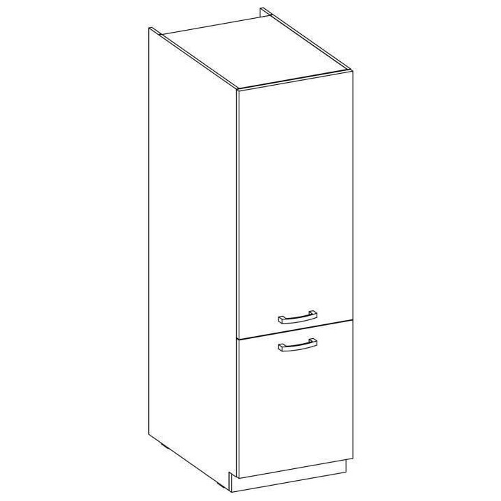 Meuble colonne 2 portes battantes - Décor chene sonoma - L 60 x P 57