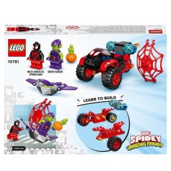 LEGO 10781 Marvel Spidey et Ses Amis Extraordinaires Miles Morales : Le Techno-Trike de Spider-Man, Jouet Enfants +4 Ans