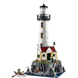 LEGO 21335 Ideas Le Phare Motorisé, Maquette a Construire, Idée Cadeau, Décoration Maison, avec Minifigurines Marin, Activit